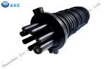 Black ABS 144 Core Fiber Optic Splice Box FTTB 1 In 6 Out Outdoor