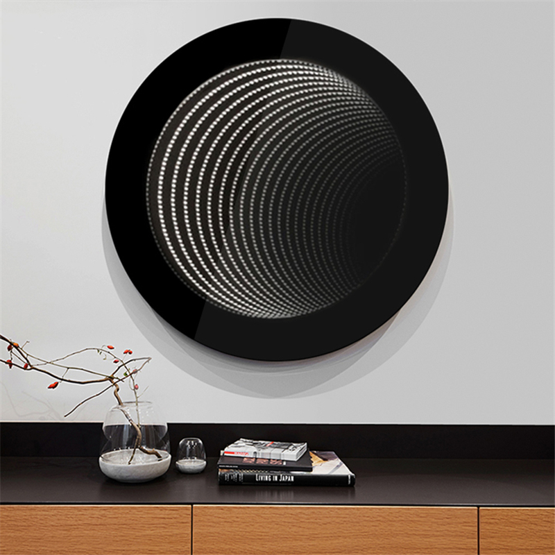Motion Sensor Switch LED Infinity Bathroom Mirror Easy Installation Customizable