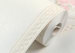 White Living Room Wallpaper / Modern Home Furnishing Wallpaper , Rustic Floral