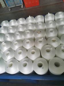 China Raw White High Tenacity Polyester Sewing Thread 300D/2 For Leather Product factory