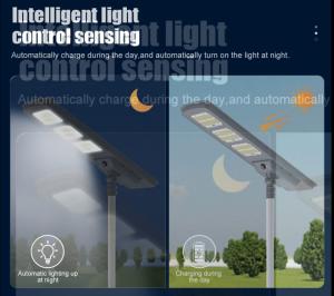 China High Bright 60W/80W IP65 Waterproof Street Light All-in-One Solar Outdoor Road Square Lights 220lm/w Long Lifespan factory