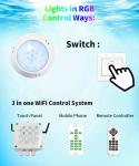 Inground Color Changing Swimming Pool Light 150MM 6W 10W Diamond Cover