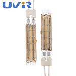 TC01 Gold Reflector Twin Tube Infrared Lamps , 500V Quartz Halogen Heating Lamps