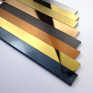 China Customized Size Stainless Steel Tile Trim for Wall Stair Floor Ceiling Decoration factory