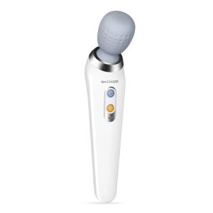 China Waterproof IP67 Vibrating Neck Massager Wand Wireless USB Charging factory