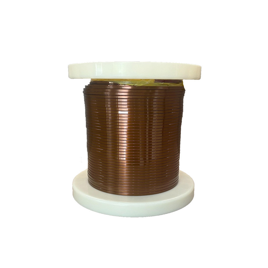 Customizable Solid Oxygen Free Copper Conductor Flat Enameled Wire with High Temperature Resistance