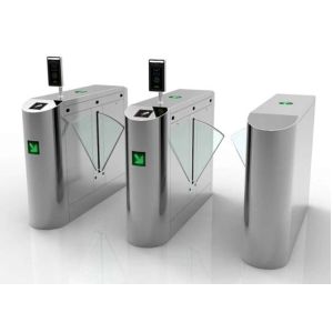 China 0.2s SS304 Remote Control Flap Turnstile Unidirectional on sale