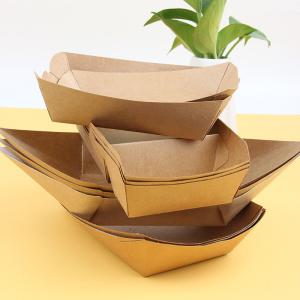 China Eco-friendly Square Food Tray for Biodegradable Takeaway Sushi Sandwich Kraft Paper Box factory