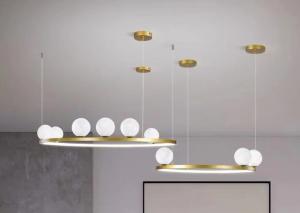 China Luxury Pendant Lamp Glass Ball Chandeliers Decor Light Fixtures Ceiling Modern Glass Pendant Lamps factory