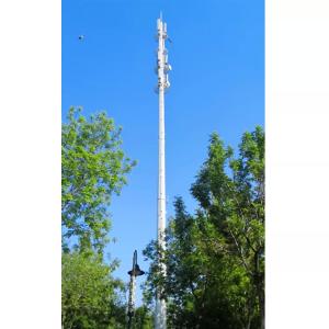 China Steel 80 Meter Monopole Antenna Tower Wifi Telecommunication factory