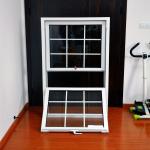 1.5mm PVC Hung Windows Crescent Lock Office Pvc Double Hung Windows