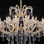 Dia 65CM Banquet Hall Crystal Pendant Light With 6 Head