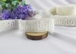 Irregular Graph 100% Cotton Lace Fabric Trim For Garment By The Yard Water