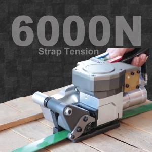 China Semi Automatic Pneumatic Packing Machine Manual Pneumatic Strapping Machine 6KN factory