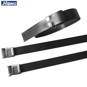 China SS201 Metal Detectable Wire Ties , 16 Inch Stainless Steel Exhaust Ties factory