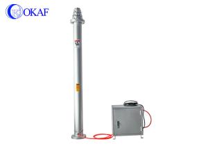 China 3-18 Meter Telescopic Light Tower , DC12V-15A Mobile Pneumatic Tower Mast For Camera factory