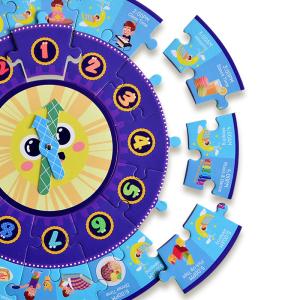 China Panda Juniors PJ012 My Round Puzzle Printing Educational Toy Intelligent Paper Game Of Jigsaw Puzzles For Children factory