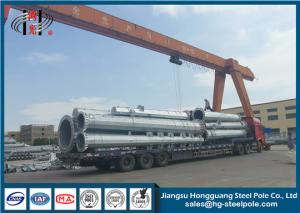 China Polygonal Q345 Q460 Electrical Power Pole Hot Dip Galvanized ISO Certificates factory