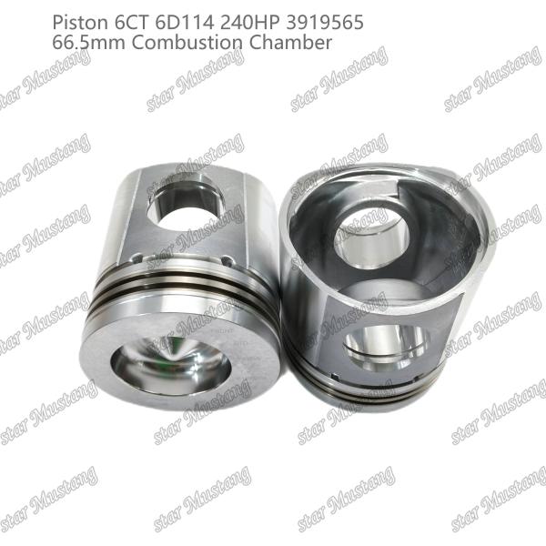 Piston 6CT 6D114 240HP 3919565 66.5mm Combustion Chamber For Cummins Diesel