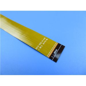 Dual Layer Flexible Printed Circuit Board on Polyimide With Yellow Mask and PI