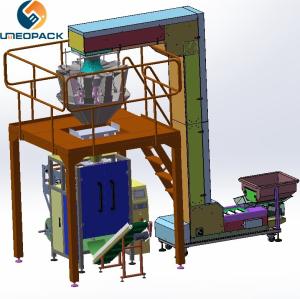 China Automatic seeds bag packaging machine and labeling machine price factory