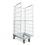 Industrial Folding Galvanized Welded Wire Mesh Storage Containers