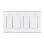 220V Tuya Touch Screen Dimmer Switch 4 Gang Smart Home Alexa Google Home