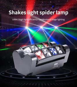 China Mini Spider 8*3w Rgbw Led Club Light Dmx 512 Moving Head Wash Light Bar Disco Dj factory