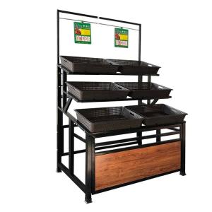 China Heavy Duty Fruit And Vegetables Shelves Single Sided For Store factory