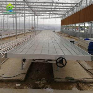 China ABS Hydroponic Greenhouse Rolling Benches 70cm Height Plant Nursery Benches factory
