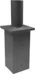 5 Inch Square Pole Tenon Adapter Light Pole Bracket Metal Fab Products