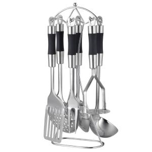 China Stainless Steel Utensil Sets for Kitchen Soup Ladle Skimmer Turner Spatula Rice Scoop factory