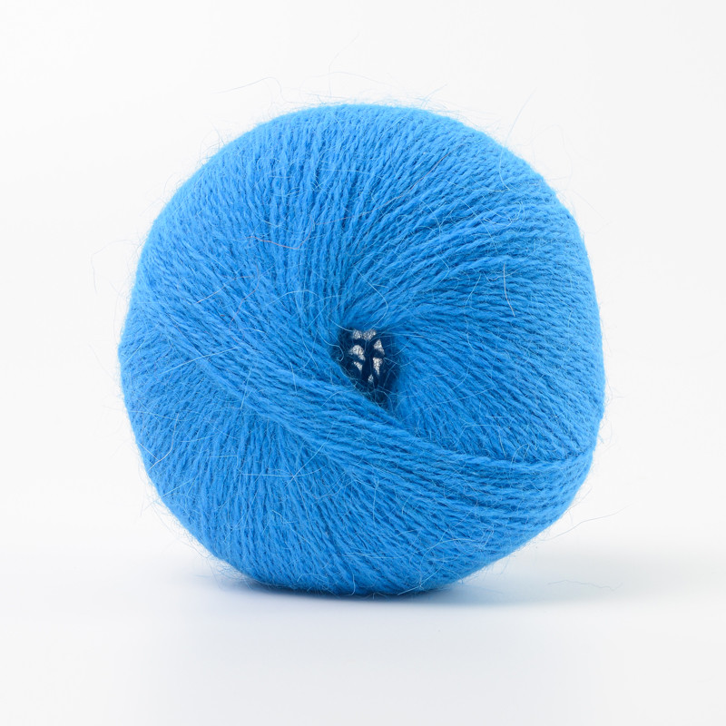 Customed 1/15NM 50% ANG 50% Nylon Soft Fluffy Grow Mink Hair For Knitting Sweater Cardigan