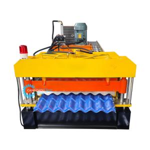 China Metal Roof Tile Glazed Sheet Roll Forming Machine 8.5kw factory