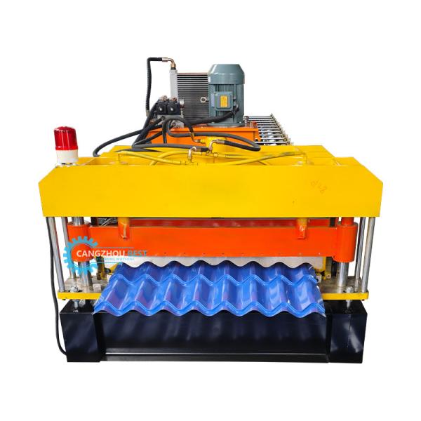Brazil Material Thickness 0.3-0.8mm Roll Forming Machine Metal Steel Roof Tile