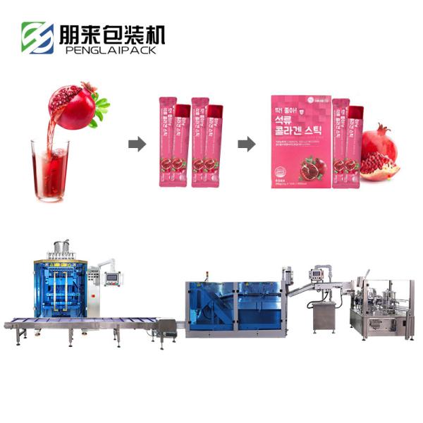 China Liquid / Granule Ketchup Sachet Packing Line Machine Automatic Multi Lane factory