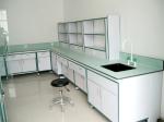 School Science Laboratory Wall Bench With 12.7mm Solid Physicochemical Board