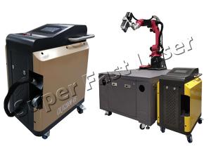 China Automatic Laser Rust Cleaning Machine 3D Vision Imaging Cleaning Robot on sale