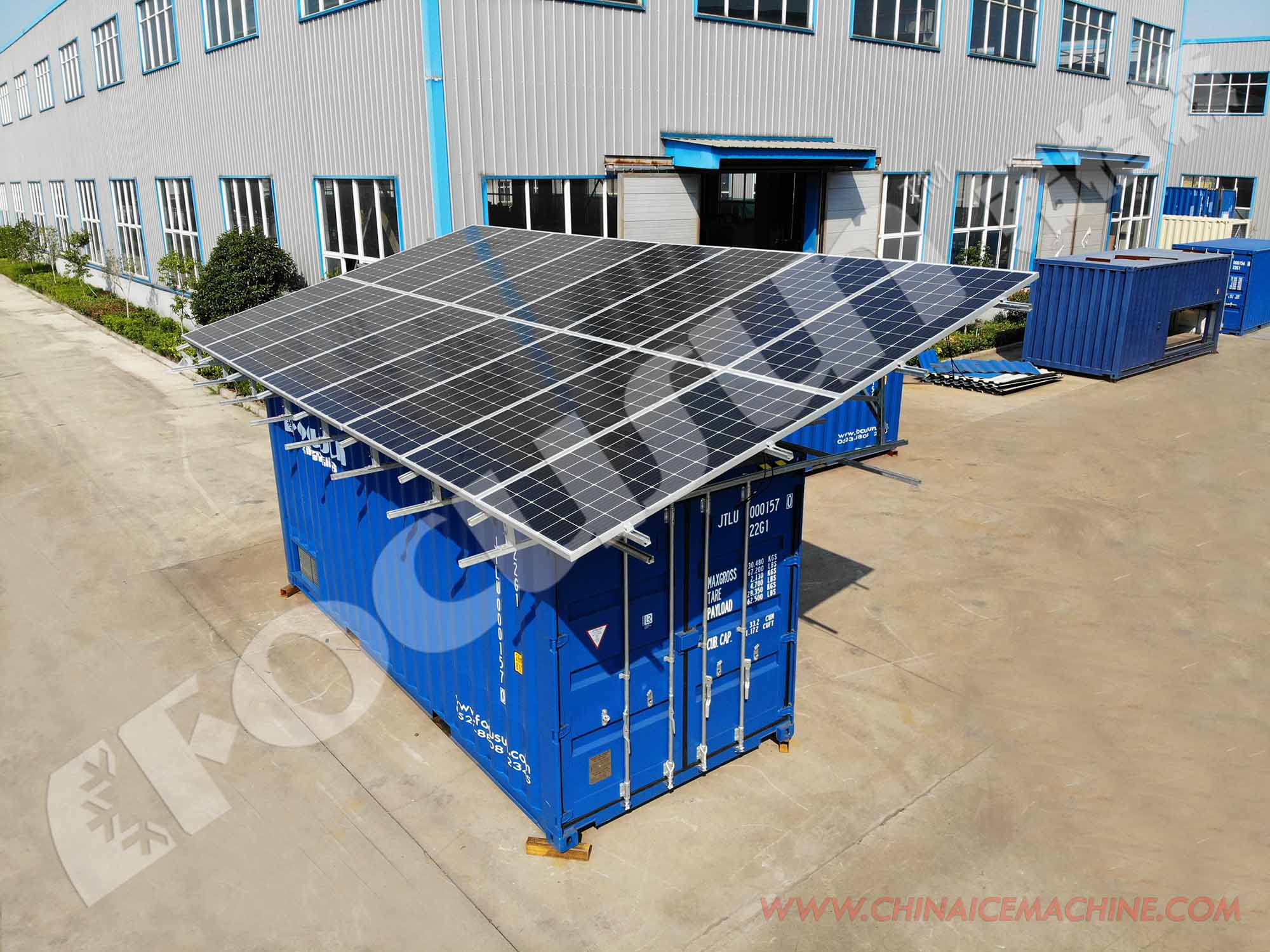Camara de Frio Solar para Alimentos con Paneles Solares de 300w*16 y Inversor de 25KVA