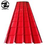 Brick Red Z180g 4x8 Color Coated PPGI Corrugated Steel Roofing Sheet with Full