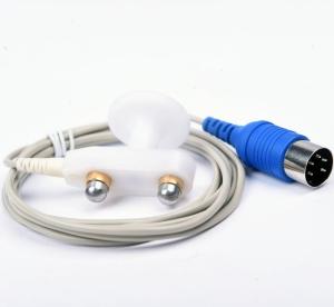 China White HandHeld Adult Fixed Stimulating Electrode With Standard 5 Pin DIN factory
