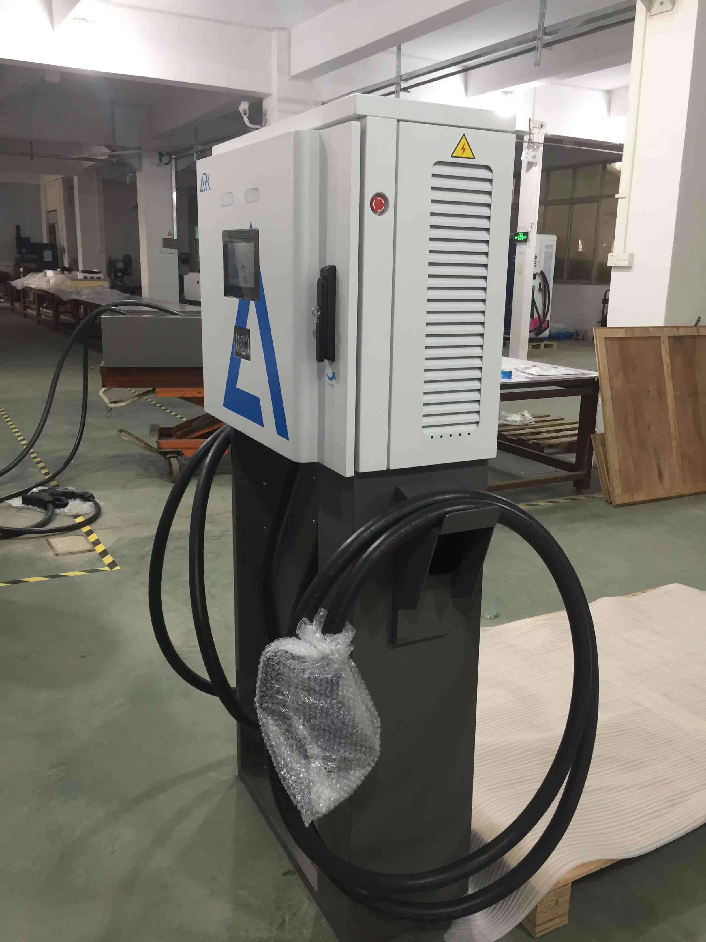 3 Phase Wallbox DC Electric Car Charging Station With CCS And Chademo Connectors
