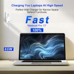 20V 3.25A GaN Fast Charger PD 65W USB C Wall Charger High Powered