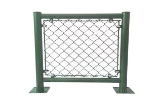 China Green black 6 Ft Galvanized Chain Link Fence 2.0mm 2.5mm Cyclone Wire Fence factory