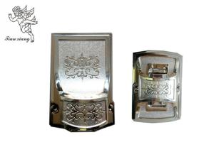 China Silver PP Virgin Plastic Coffin Decoration Casket Corner with Iron tubes factory