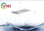 230x530mm Solid Square Ultra Thin Brushed 304 Stainless Steel Waterfall Shower