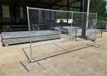 1⅞"(48mm) tubing 6ft x 10ft cross brace temporary construction steel fence chain