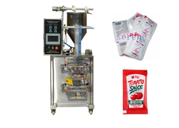 1.6kw Vertical Food Packing Machine , Electric Driven Type Ketchup Packing