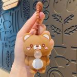 Soft Silicone Cartoon Keychain Perfect Accessory for Women's Wristlets