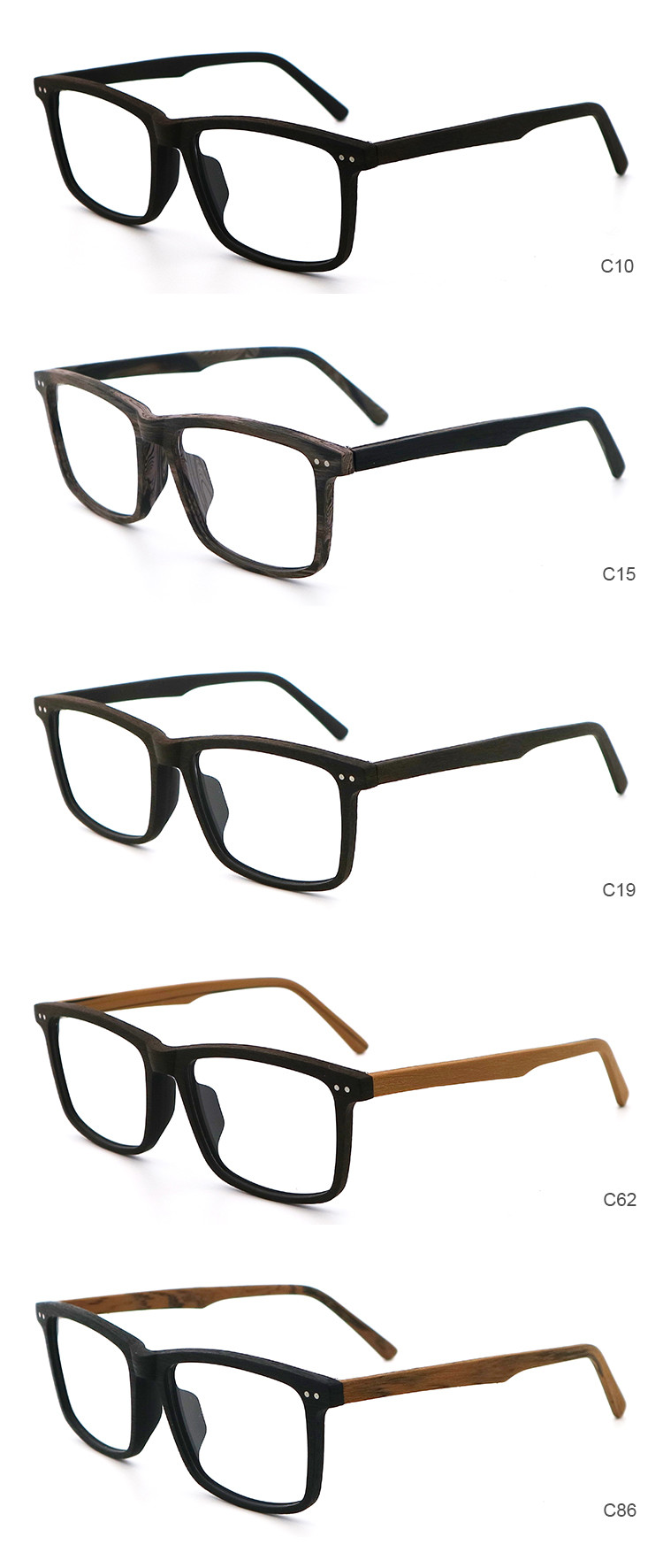 Handmade Full-rim Frame Acetate Optical Glasses Frame MR 8080